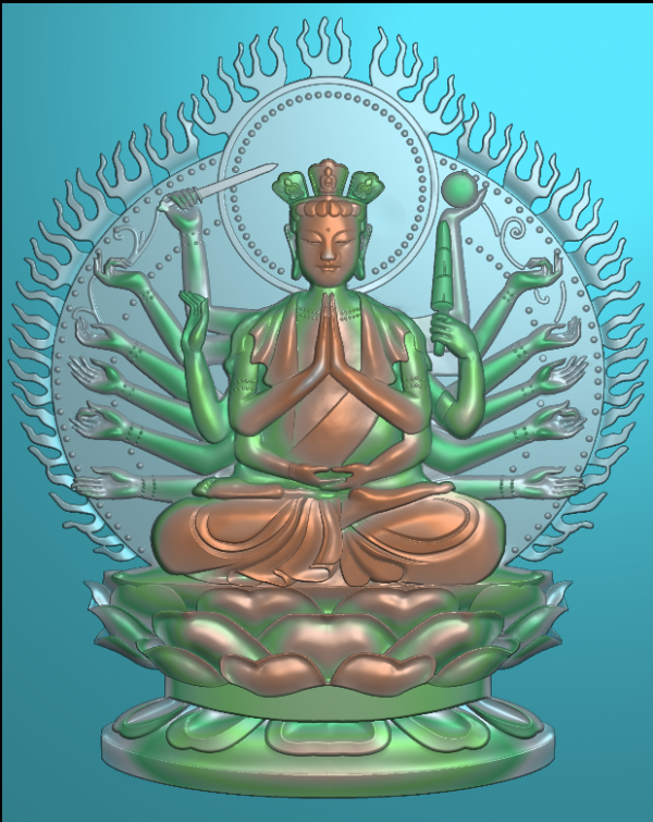 Mẫu Tranh Phật Nhiều Tay – NHIEU TAY