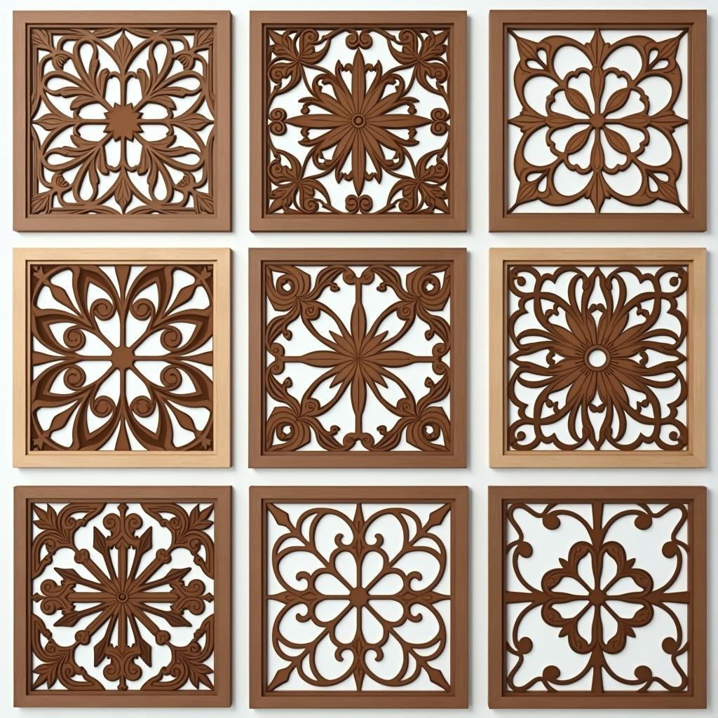 Tổng hợp các file CNC cửa sổ gỗ với đa dạng thiết kế từ đơn giản đến phức tạp.