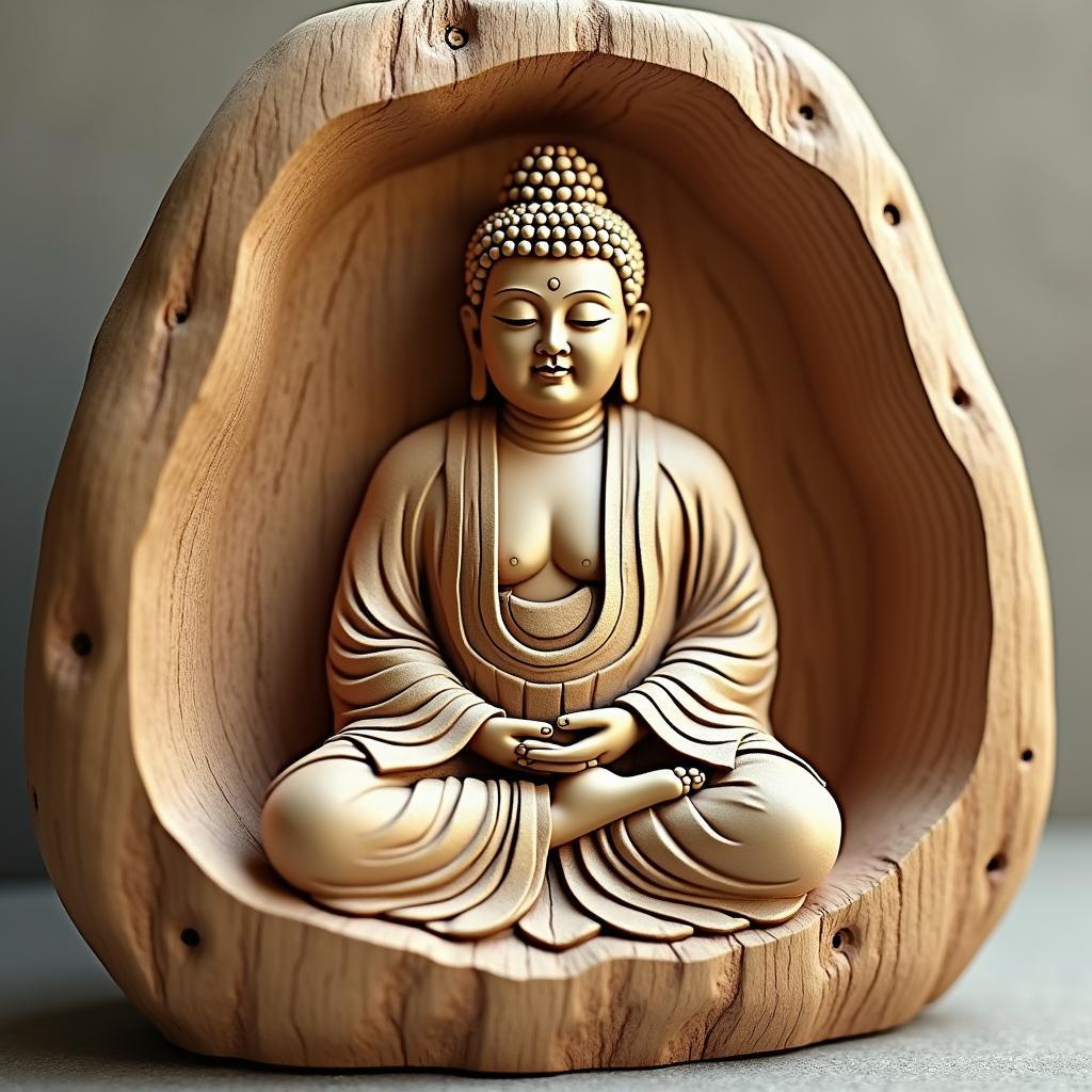 File CNC tượng Phật Thích Ca bằng gỗ chất lượng cao cho điêu khắc