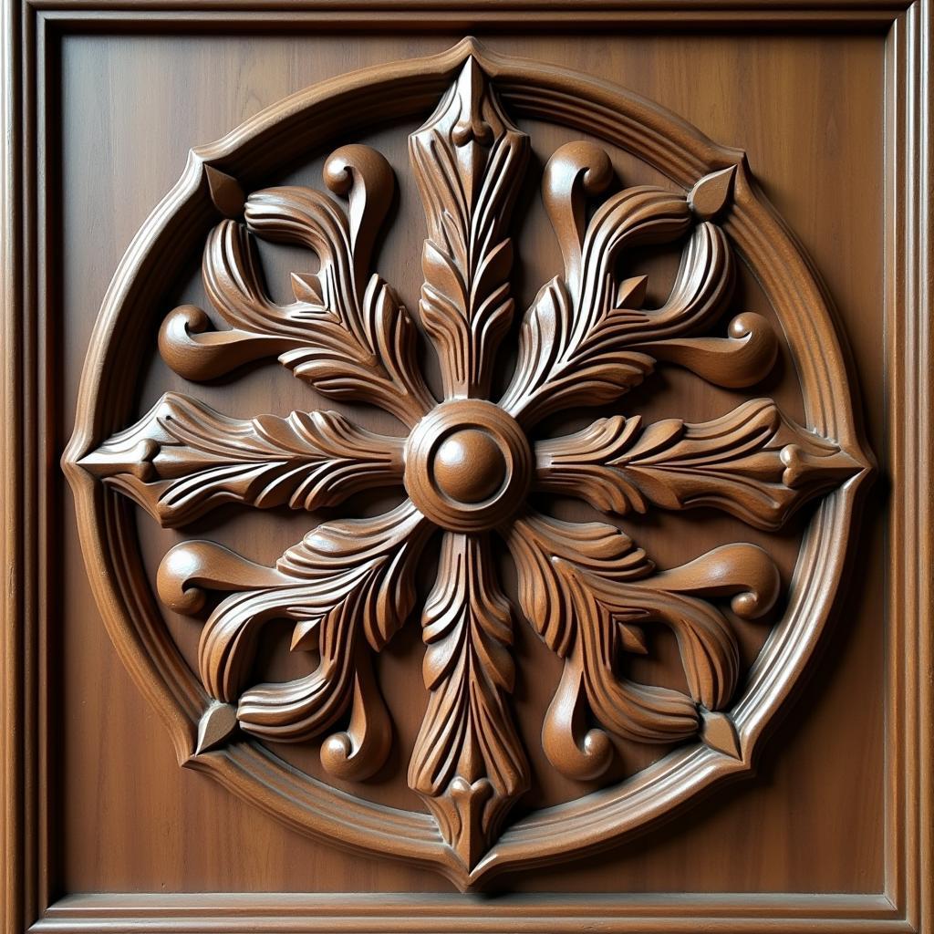 Mẫu CNC cửa gỗ biệt thự cổ điển với hoa văn chạm khắc tinh xảo, sang trọng.