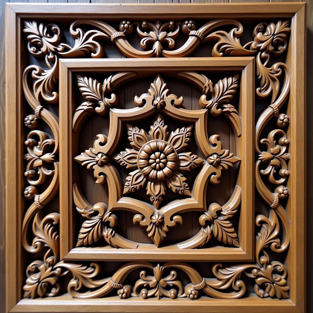 Mẫu CNC cửa sổ gỗ hoa văn cổ điển tinh xảo, phù hợp nội thất truyền thống.