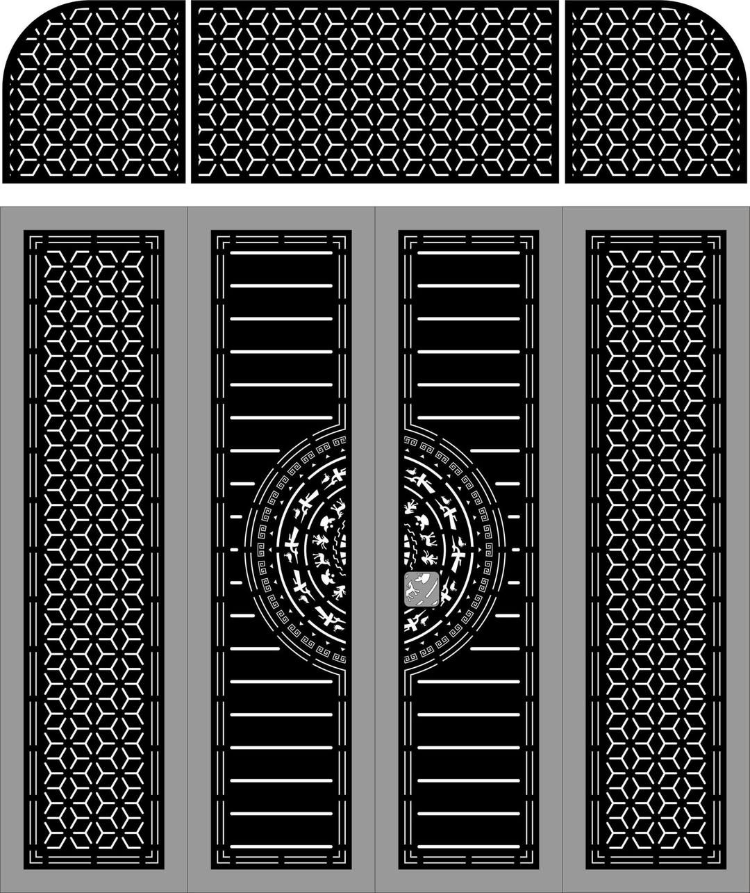 Tải file mẫu CNC Cổng bông tuyết