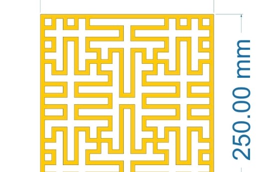 Tải file mẫu CNC Vách chữ Vạn