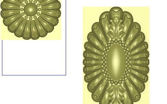 Mẫu hoa lá tây CNC 3D đẹp