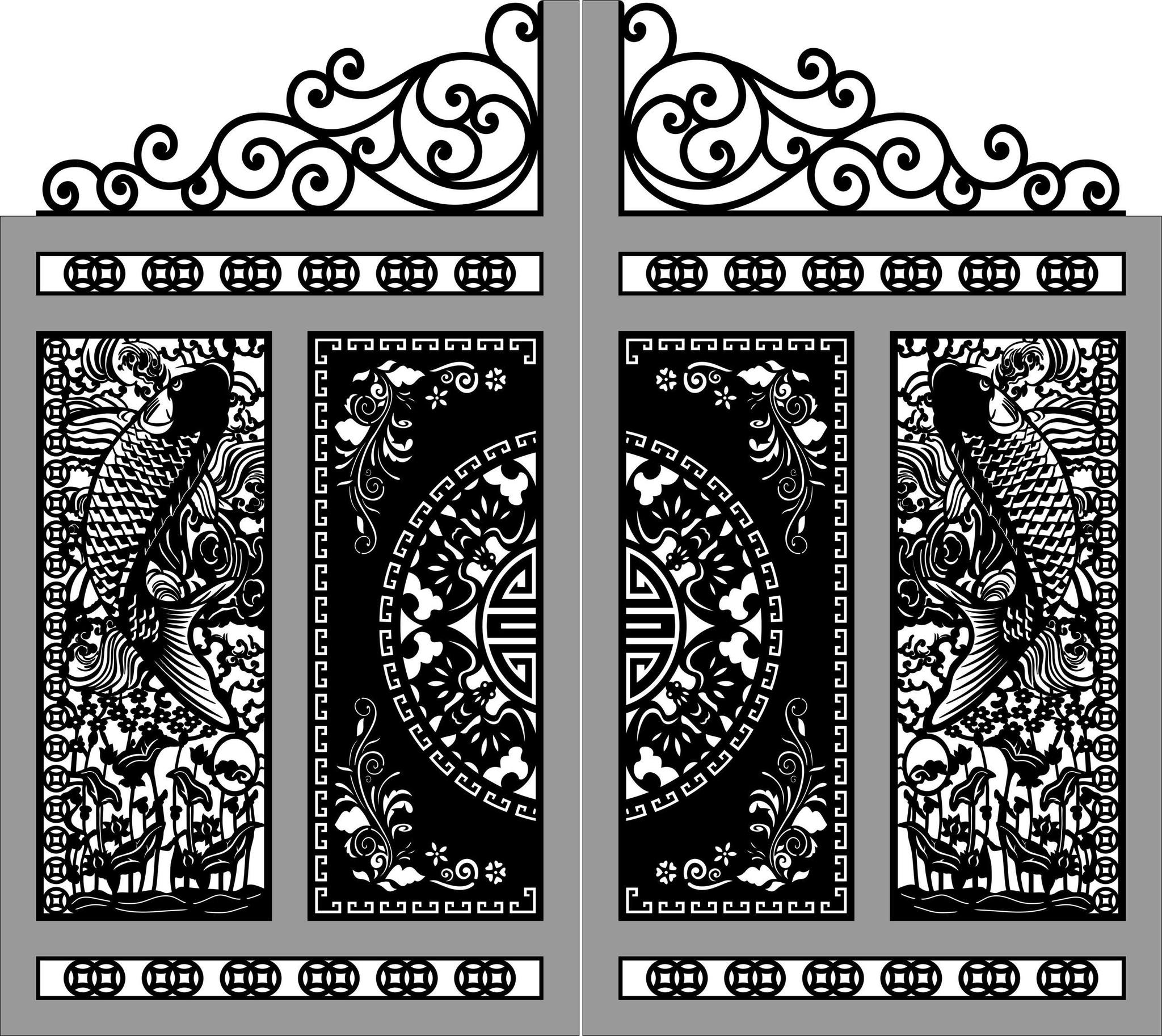 Tải file mẫu CNC Cổng cá chép