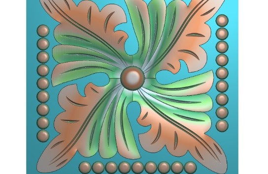 Tải file mẫu CNC mâm trần hình vuông 4 lá