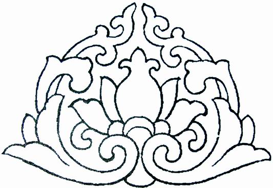 Mẫu họa tiết hoa sen vector cắt CNC vách ngăn phòng thờ